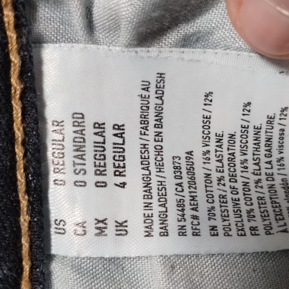 American Eagle Super Stretch Artist Crop Sz 0 - Picture 12 of 14